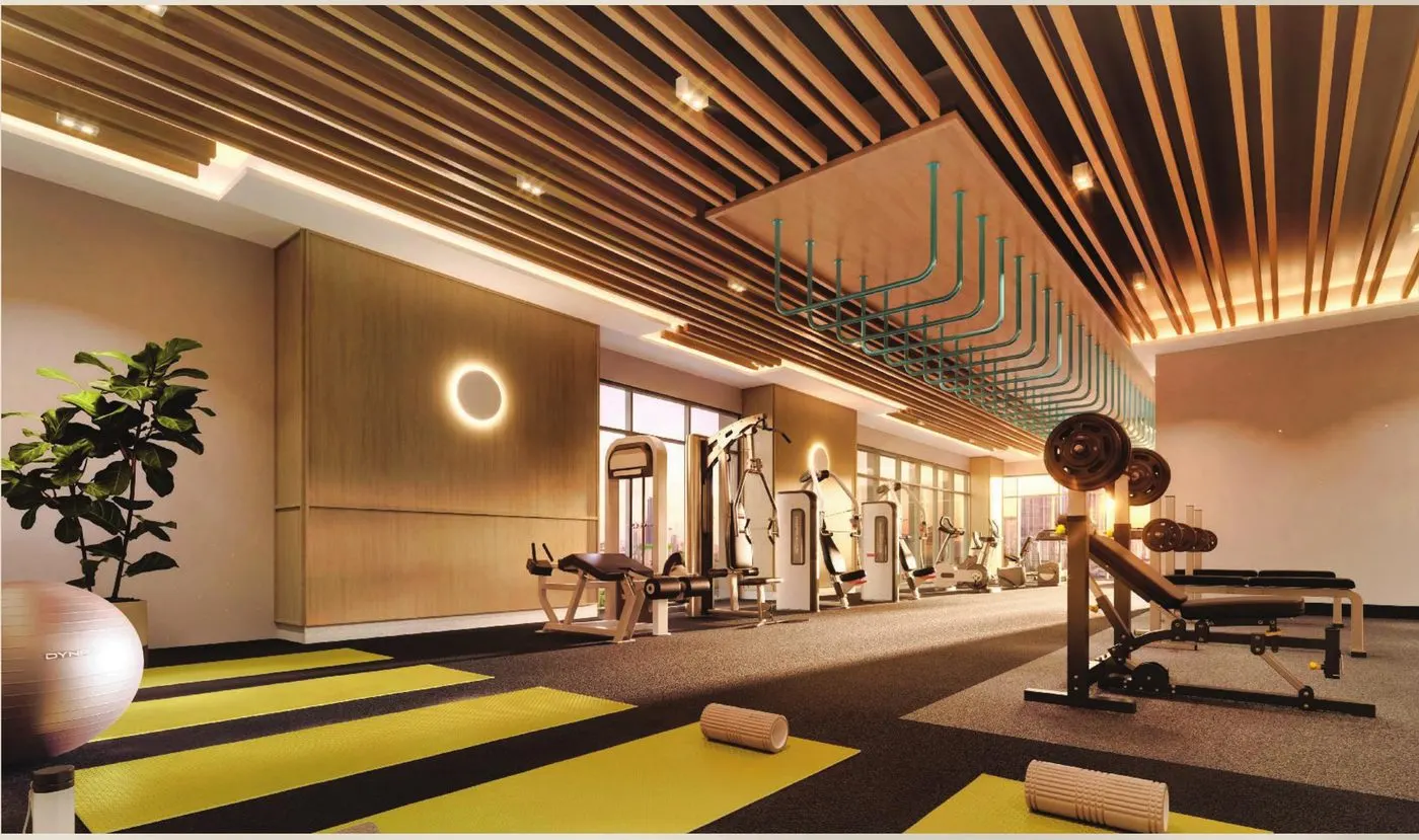 Artist's impression of the gymnasium and dancing studio
